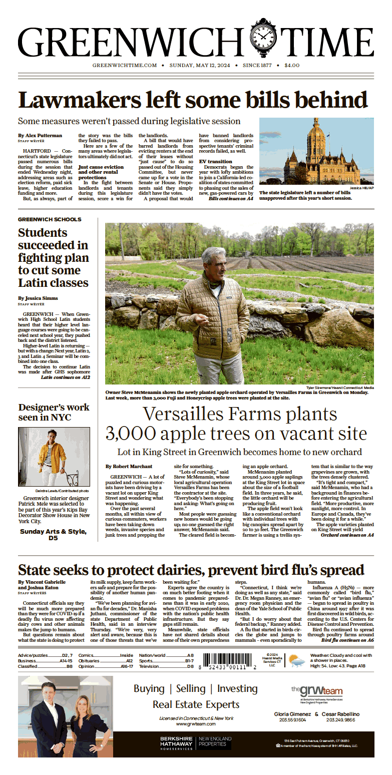 Today's e-Edition front page